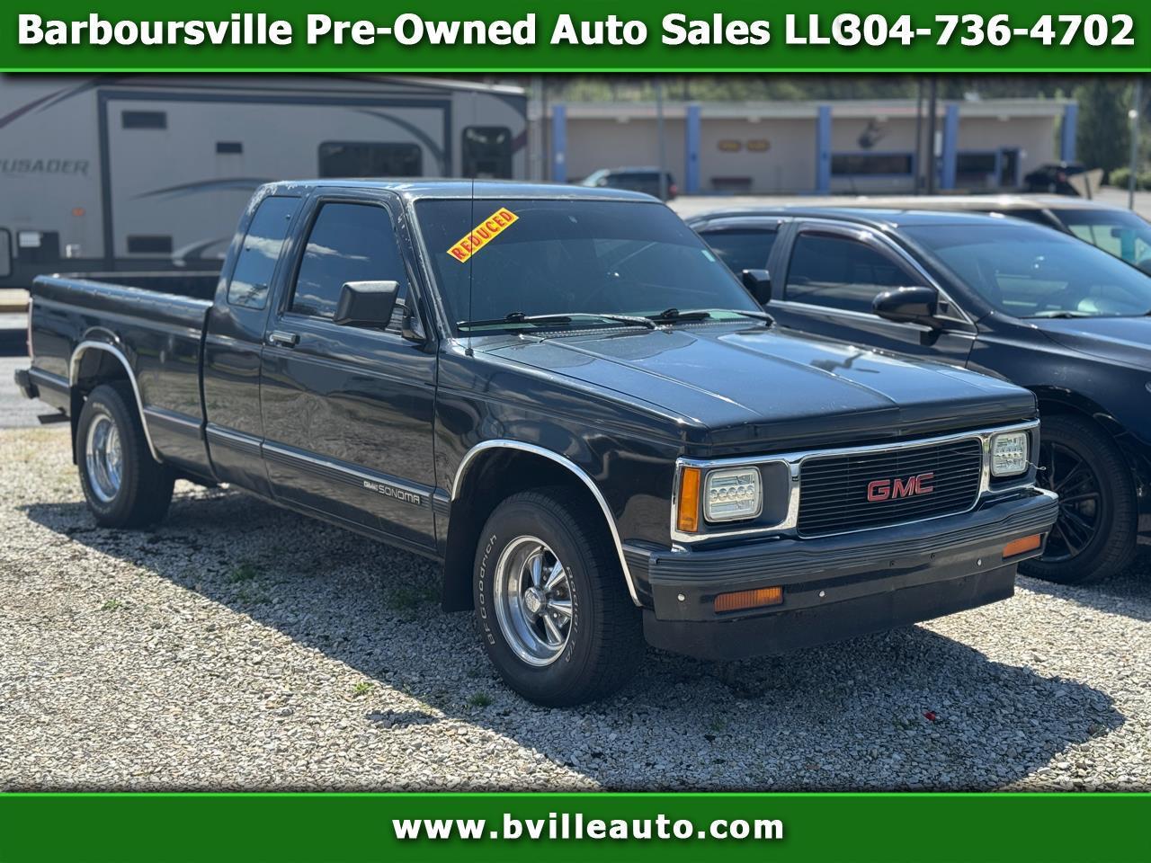 1992 GMC Sonoma Club Coupe 6' Box