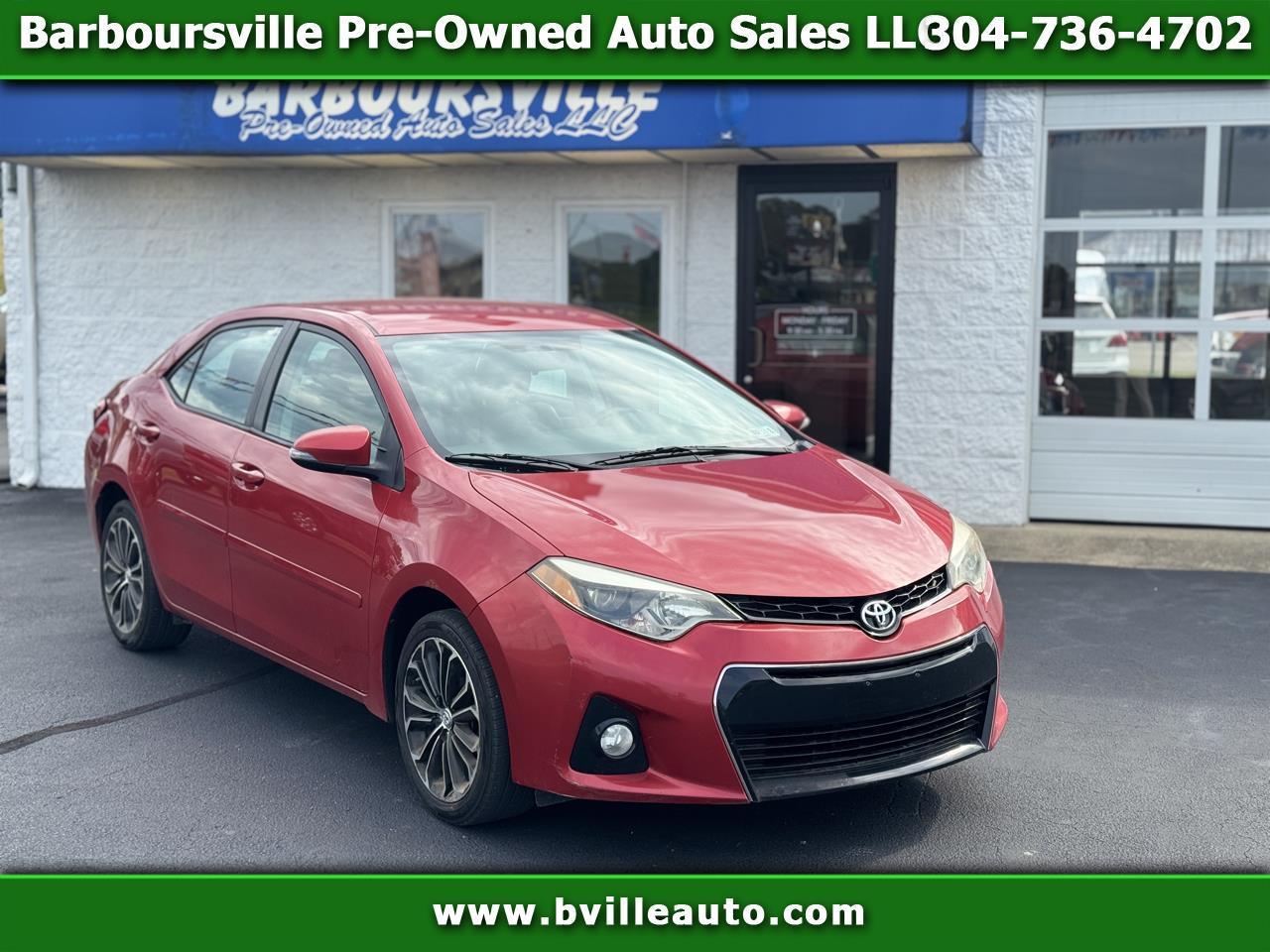 2014 Toyota Corolla S Plus 4D Sedan