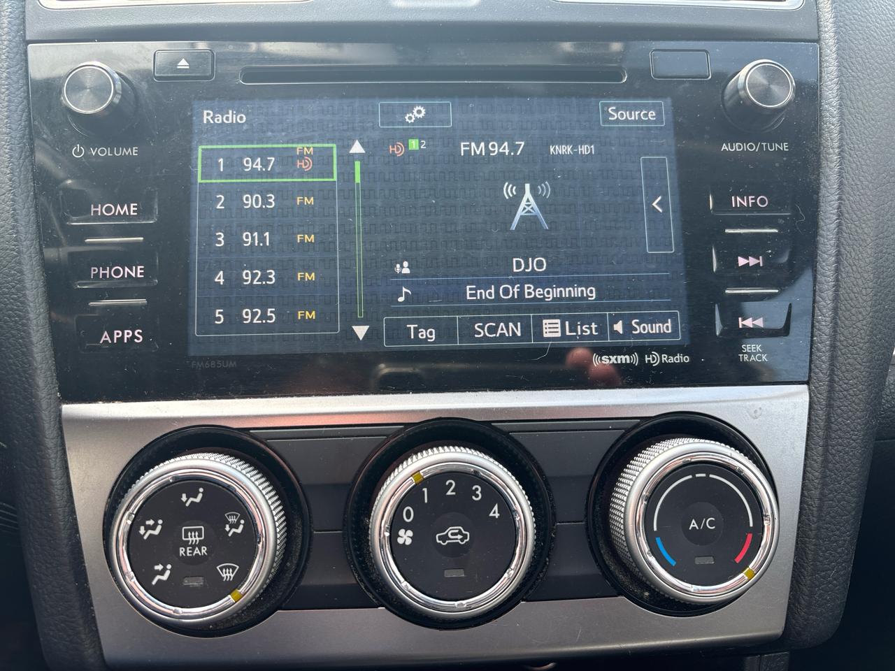 Subaru Crosstrek 2.0i Premium PZEV CVT 2016