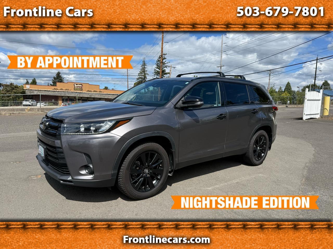 Toyota Highlander 4WD 4dr V6 SE (Natl) 2019