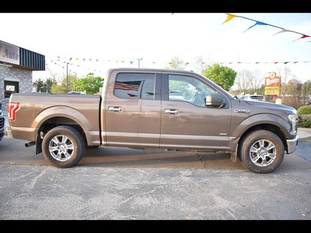 Brown 2016 Ford F-150 Lariat SuperCrew 4WD Pickup Truck Four-Wheel Drive Automatic
