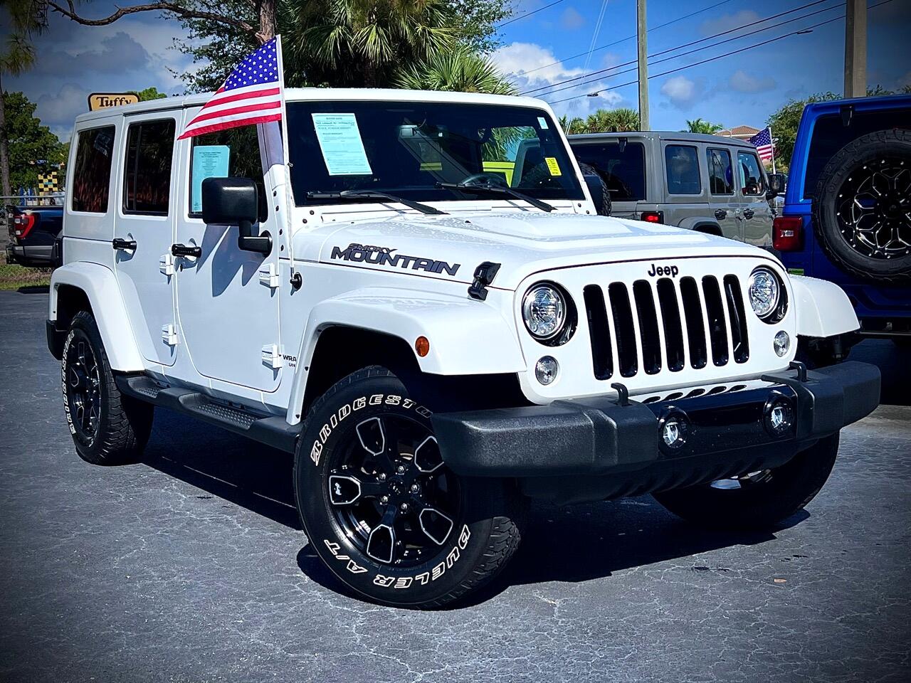 Used 2017 Jeep Wrangler Unlimited Sahara Smoky Mountain Edition 4x4 for  Sale in Fort Myers FL 33912 Beach Buggys