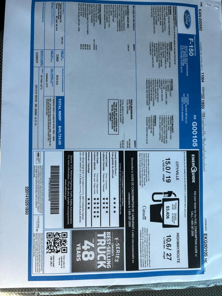 Ford F-150 4WD SuperCrew 157" XLT 2014