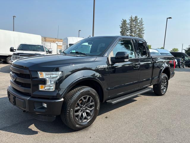 Black 2015 Ford F-150 Pickup Truck Four-Wheel Drive Automatic