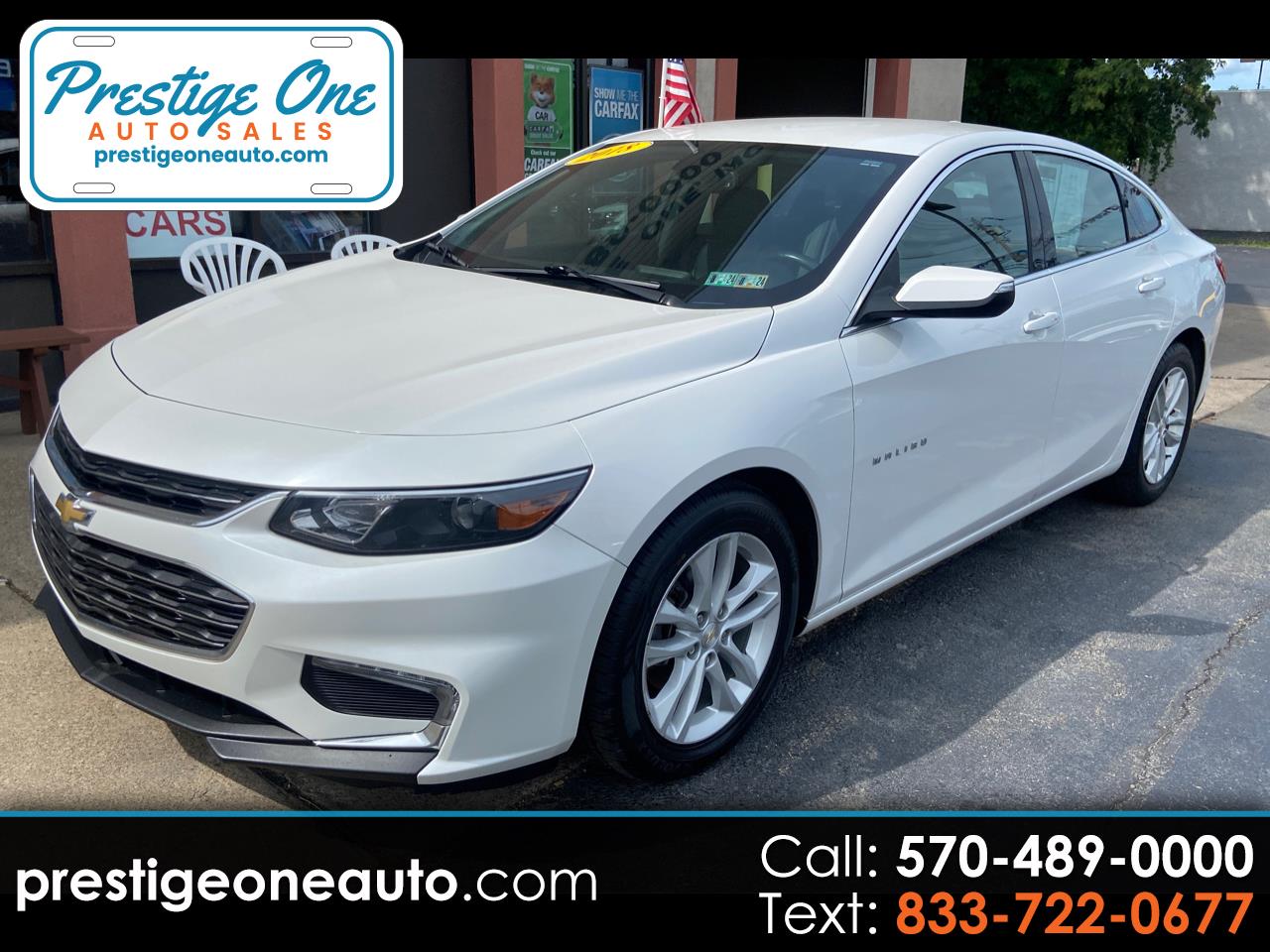 Used 2018 Chevrolet Malibu LT for Sale in Peckville PA 18542 Prestige