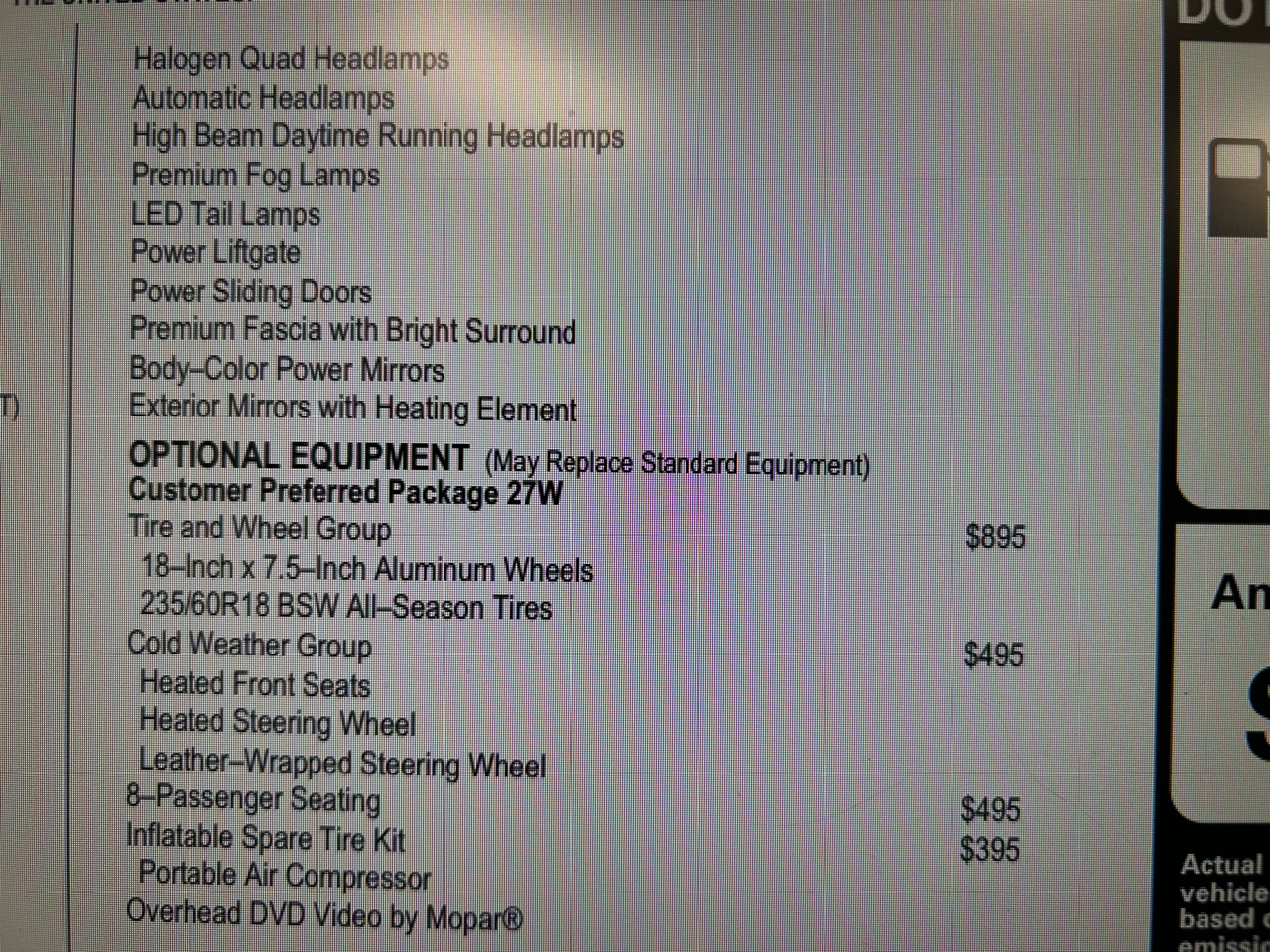 Chrysler Pacifica Touring Plus 2019