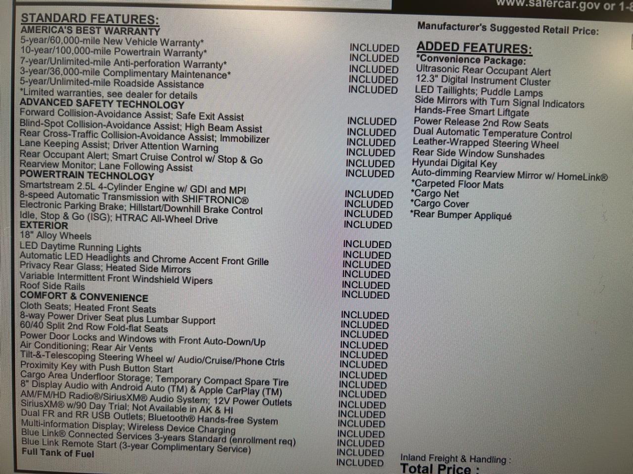 Hyundai Santa Fe SEL AWC w/Convenience Package 2021