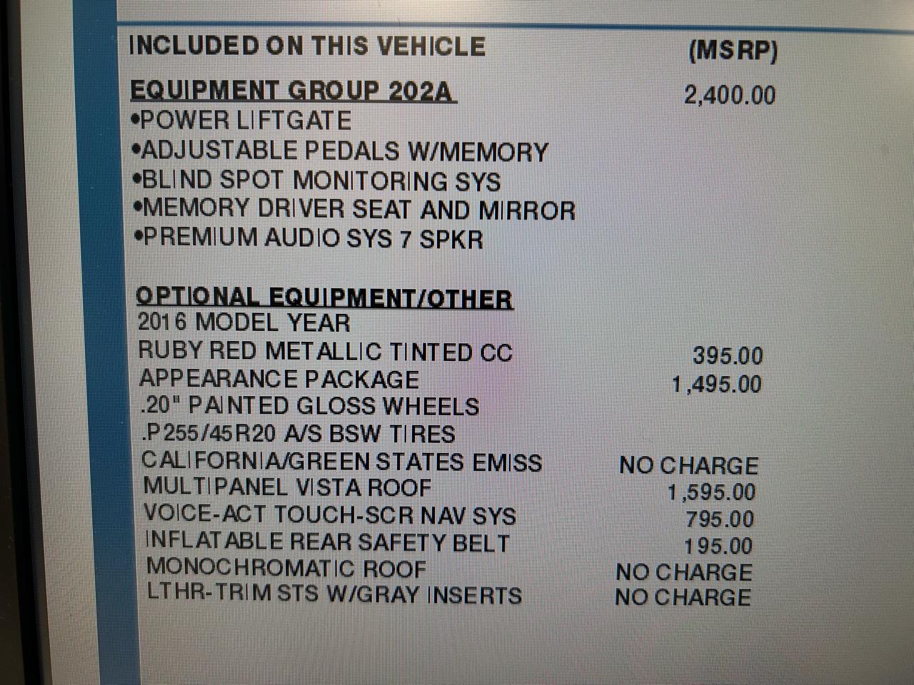 Ford Flex SEL AWD 2016