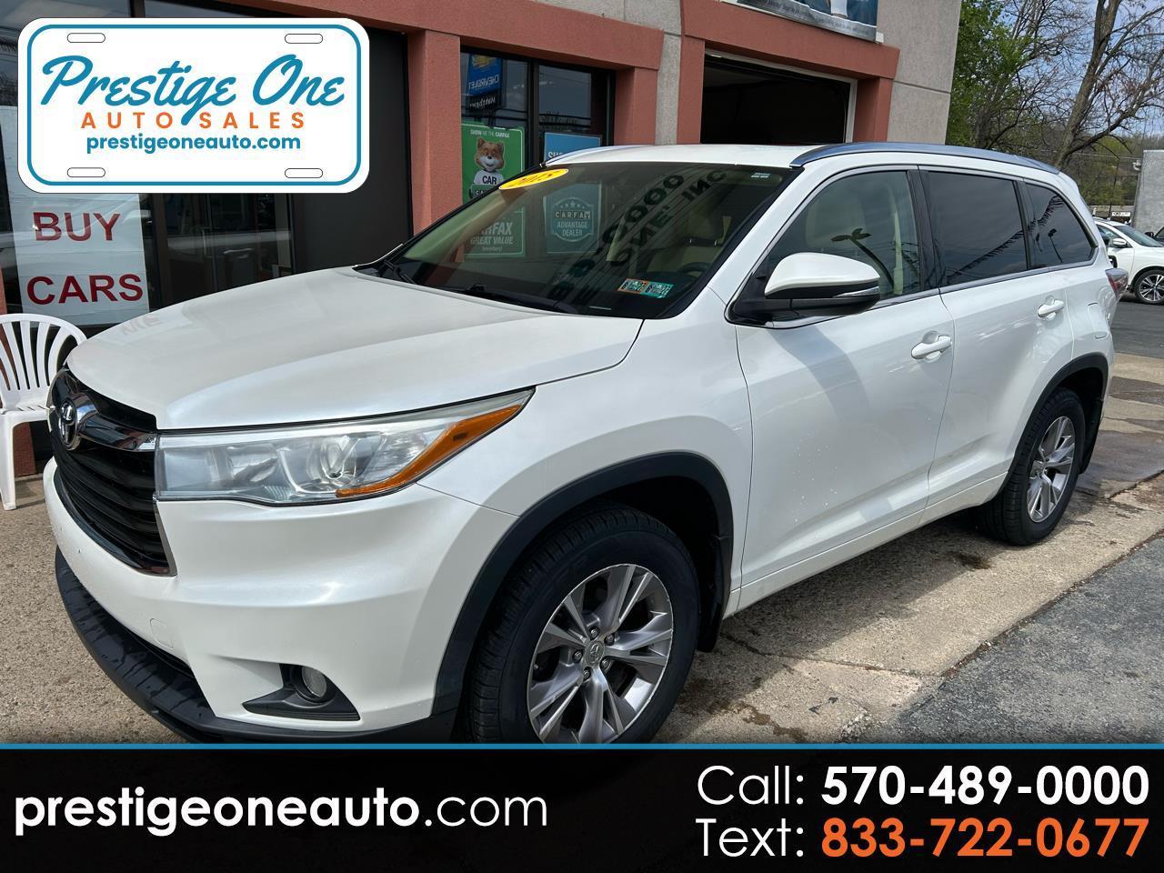 Toyota Highlander XLE AWD V6 2015