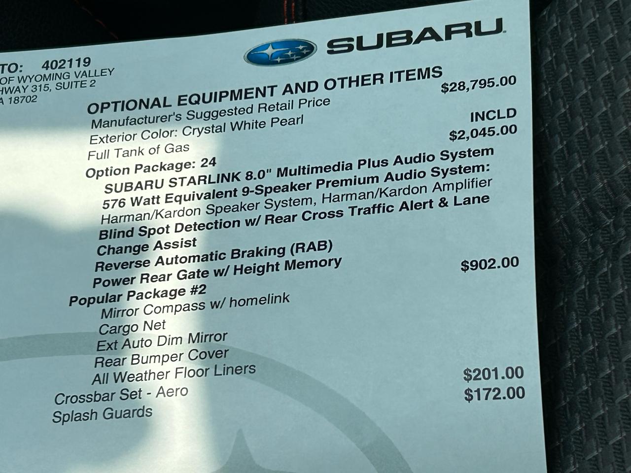 Subaru Forester Sport 2019