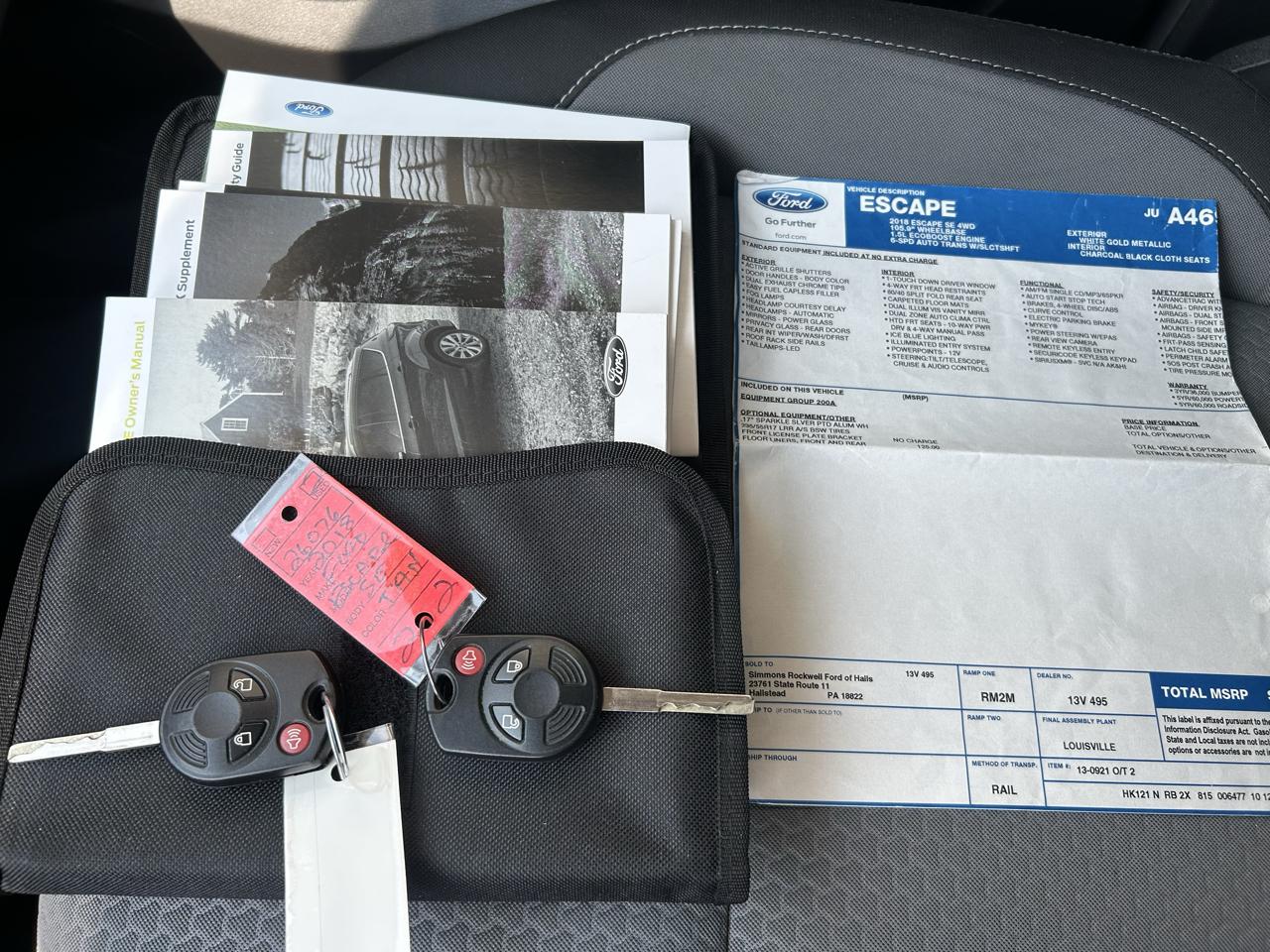 Ford Escape SE 4WD 2018
