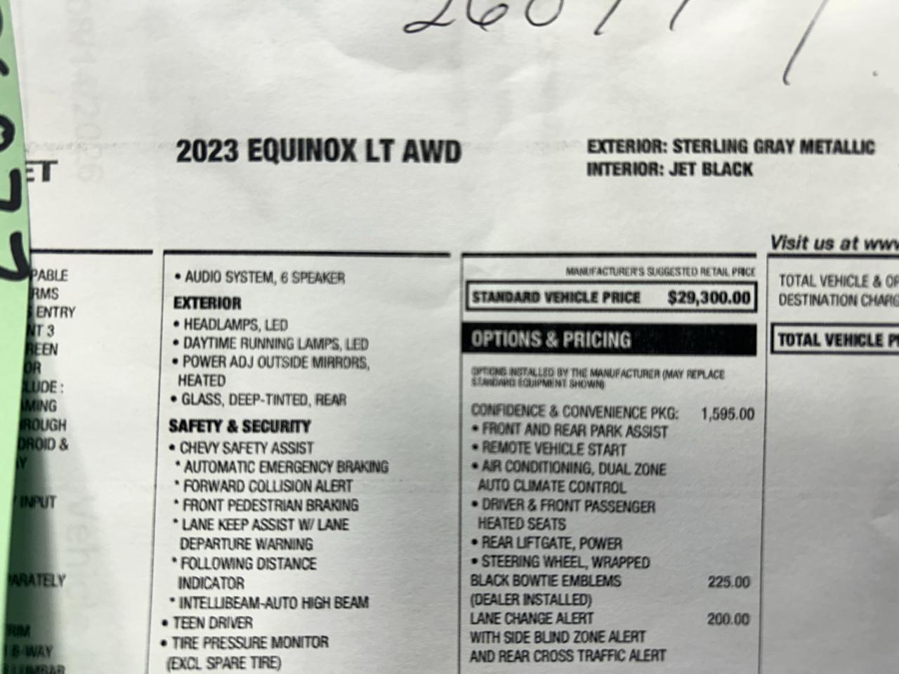 Chevrolet Equinox LT AWD 2023