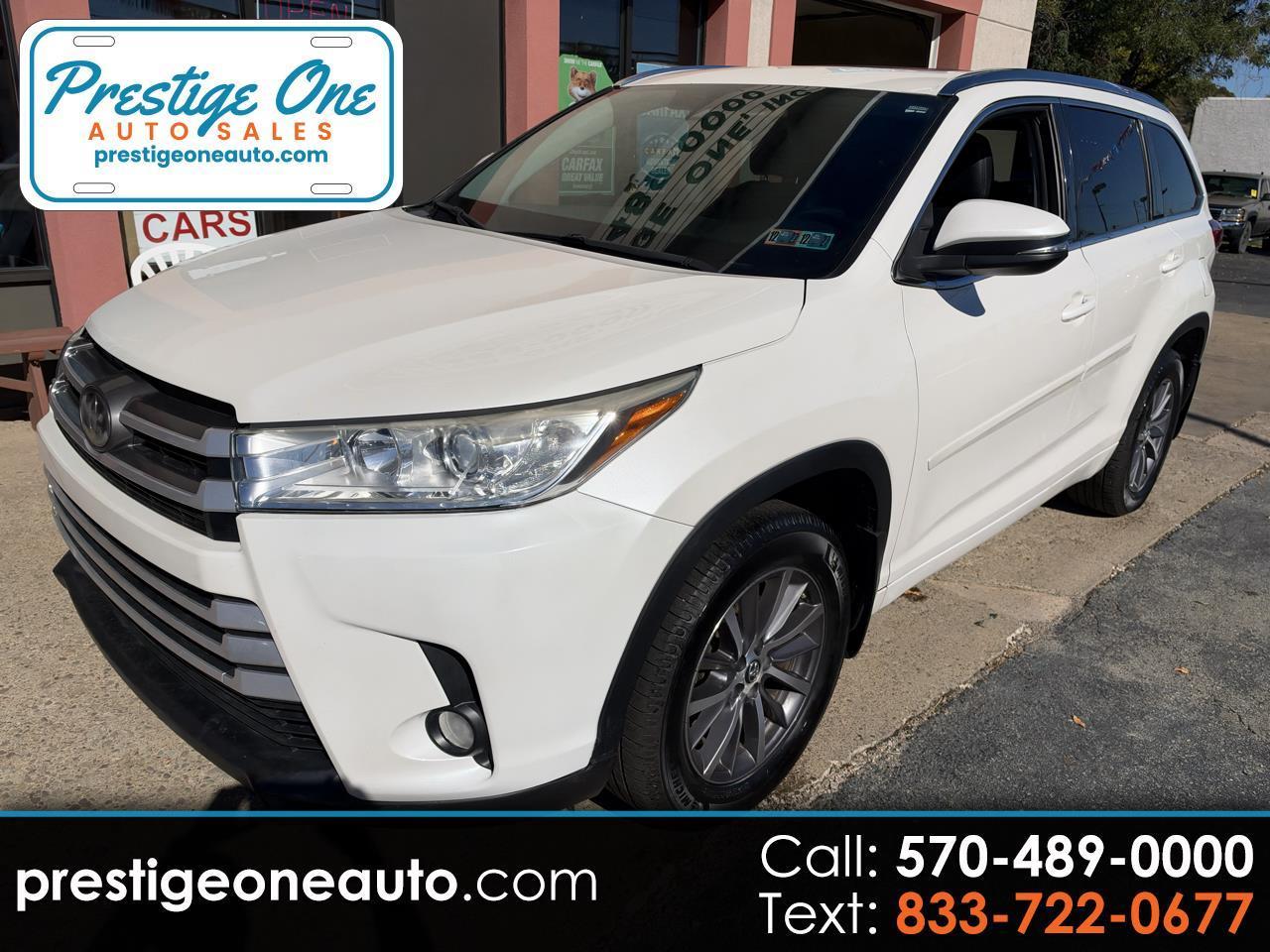 2018 Toyota Highlander XLE AWD V6