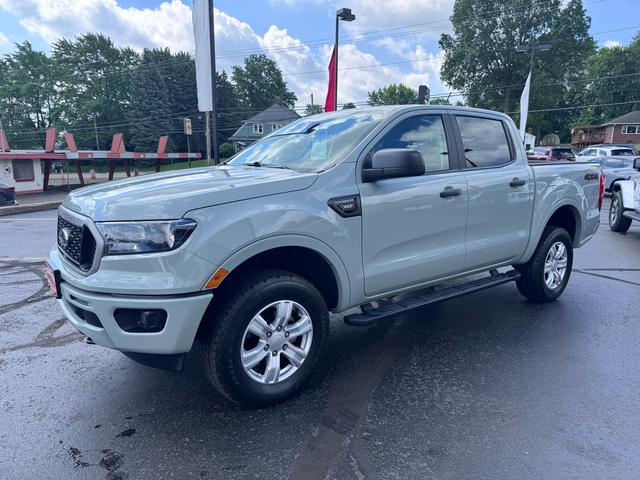 Gray 2021 Ford Ranger XLT SuperCrew 4WD Pickup Truck Four-Wheel Drive Automatic