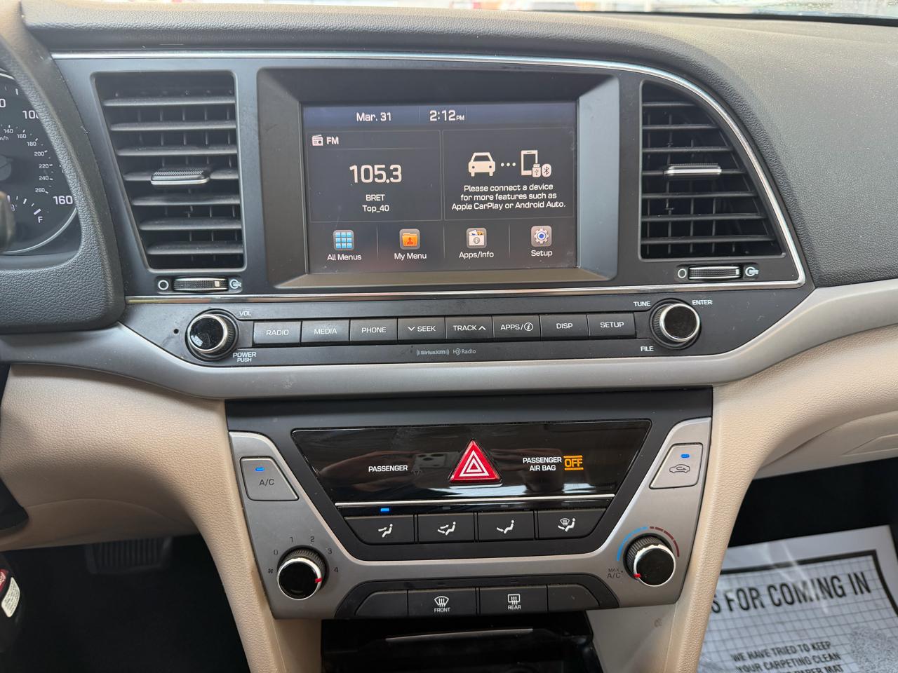 Hyundai Elantra SE 4D Sedan 2017