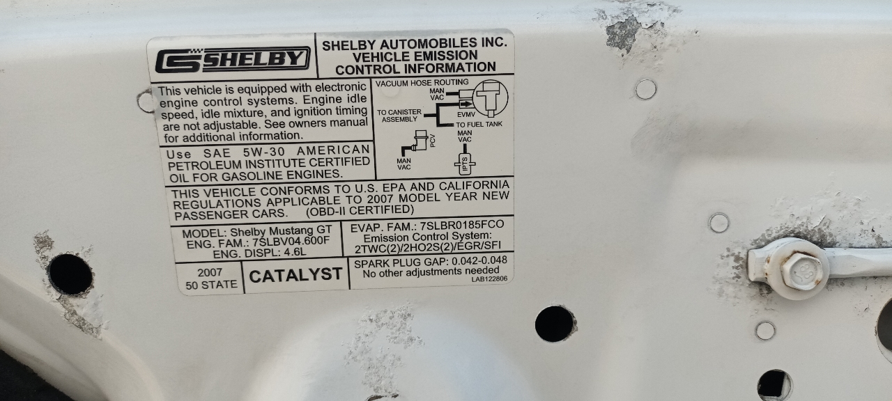Ford Shelby GT350 Base 2007