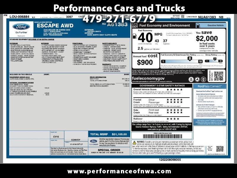 Ford Escape Hybrid SE AWD 2022
