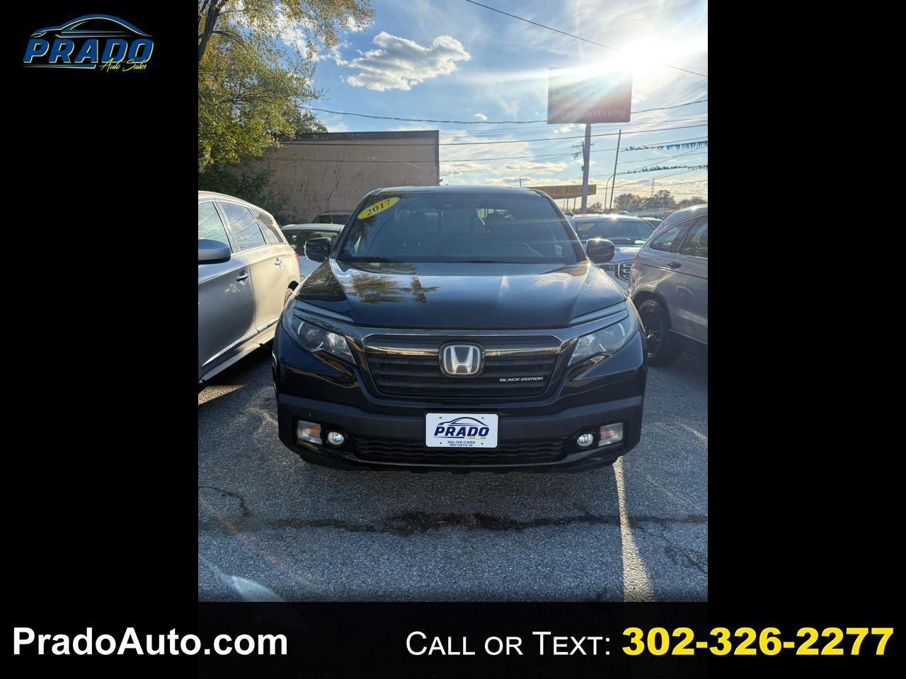 2017 Honda Ridgeline Black Edition 4x4 Crew Cab 5.3' Bed
