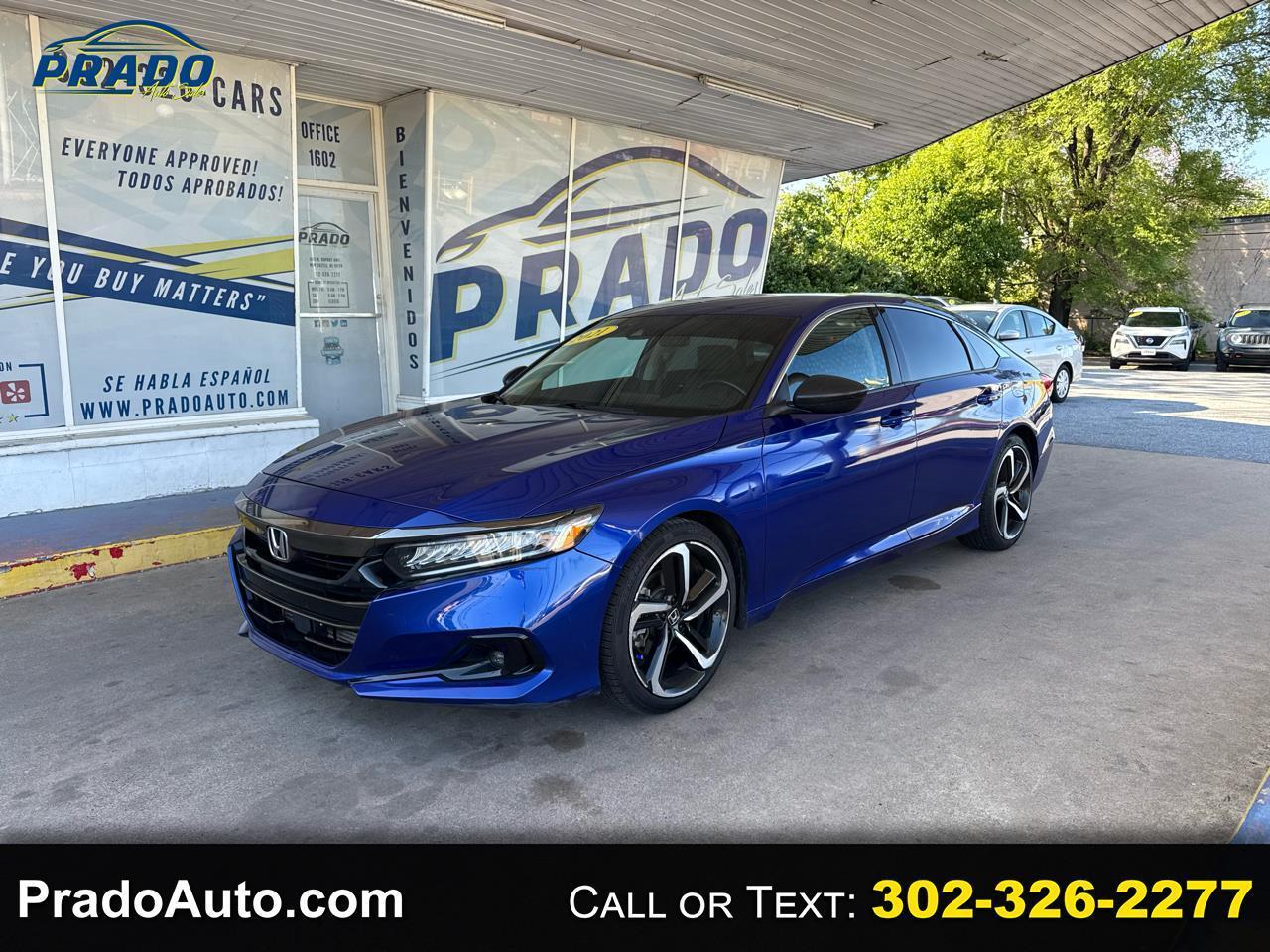 2021 Honda Accord Sedan Sport SE 1.5T CVT