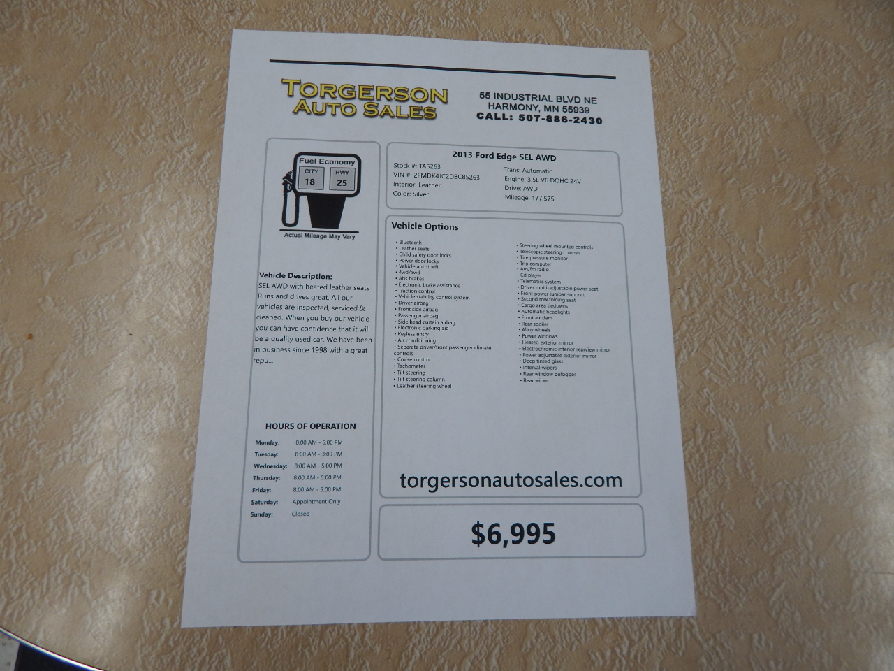 Ford Edge SEL AWD 2013