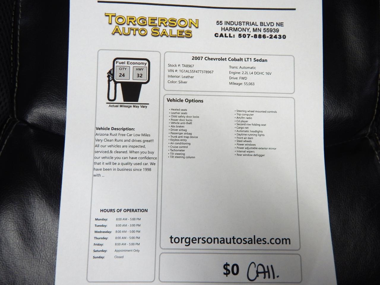 Chevrolet Cobalt LT1 Sedan 2007