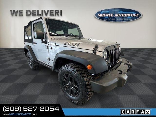 Silver 2016 Jeep Wrangler Willys Wheeler 4WD SUV / Crossover Four-Wheel Drive 5-Speed Automatic