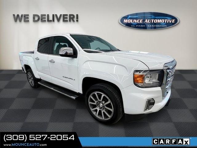 White 2021 GMC Canyon Denali Crew Cab RWD Pickup Truck 4X2 8-Speed Automatic
