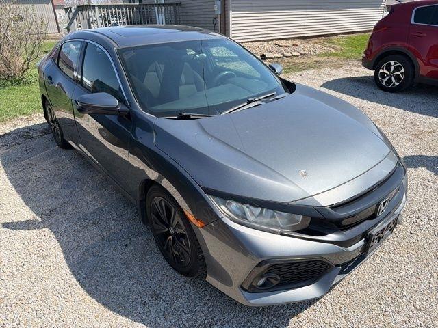 Gray 2017 Honda Civic Hatchback EX Hatchback Front-Wheel Drive Continuously Variable Transmission