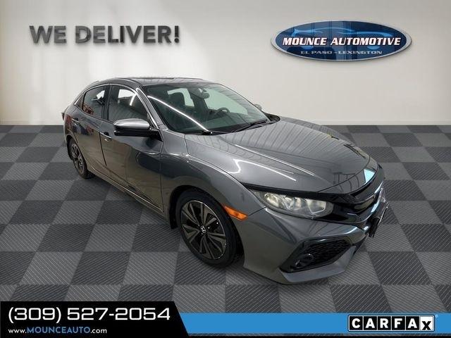 Gray 2017 Honda Civic Hatchback EX Hatchback Front-Wheel Drive Continuously Variable Transmission