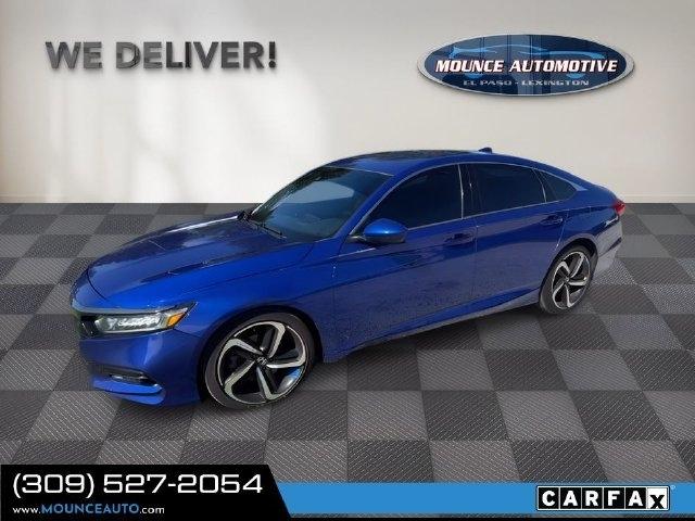 Blue 2020 Honda Accord Sedan Front-Wheel Drive Continuously Variable Transmission