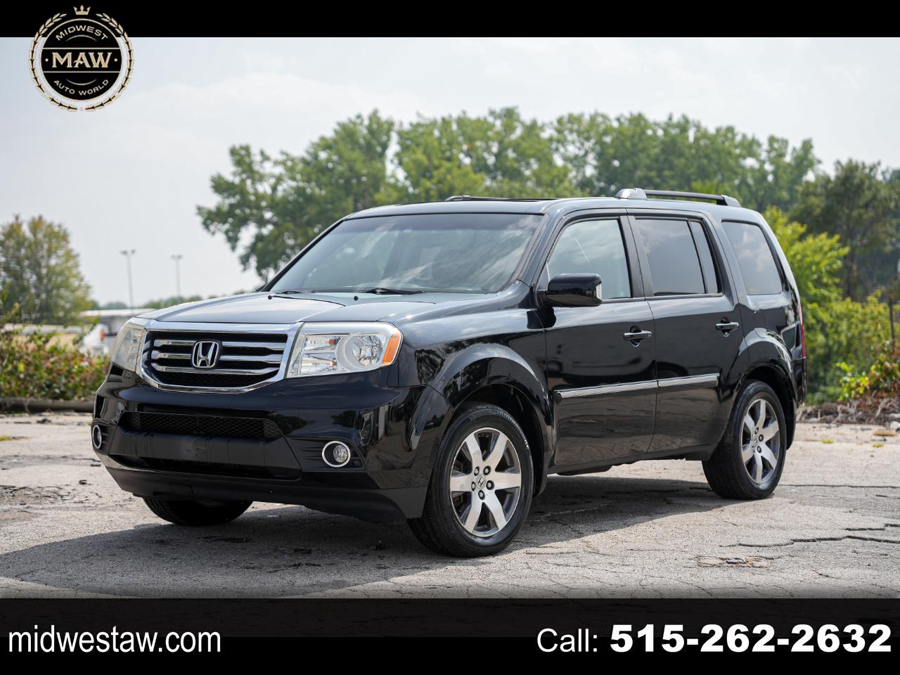 2012 Honda Pilot Touring 4WD 5-Spd AT with DVD