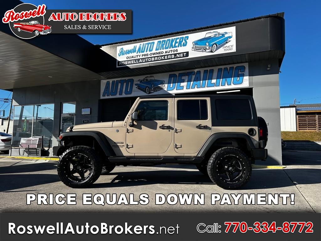 2016 Jeep Wrangler Unlimited 4WD 4dr Sport