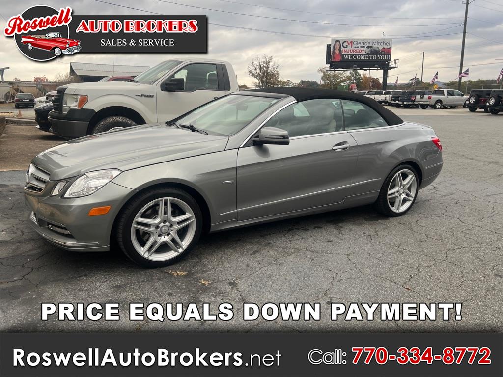 2012 Mercedes-Benz E-Class 2dr Cabriolet E 350 RWD