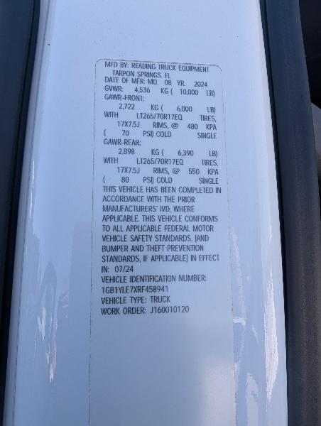 Chevrolet Silverado 2500HD Work Truck Crew Cab Long Box 4WD 2024