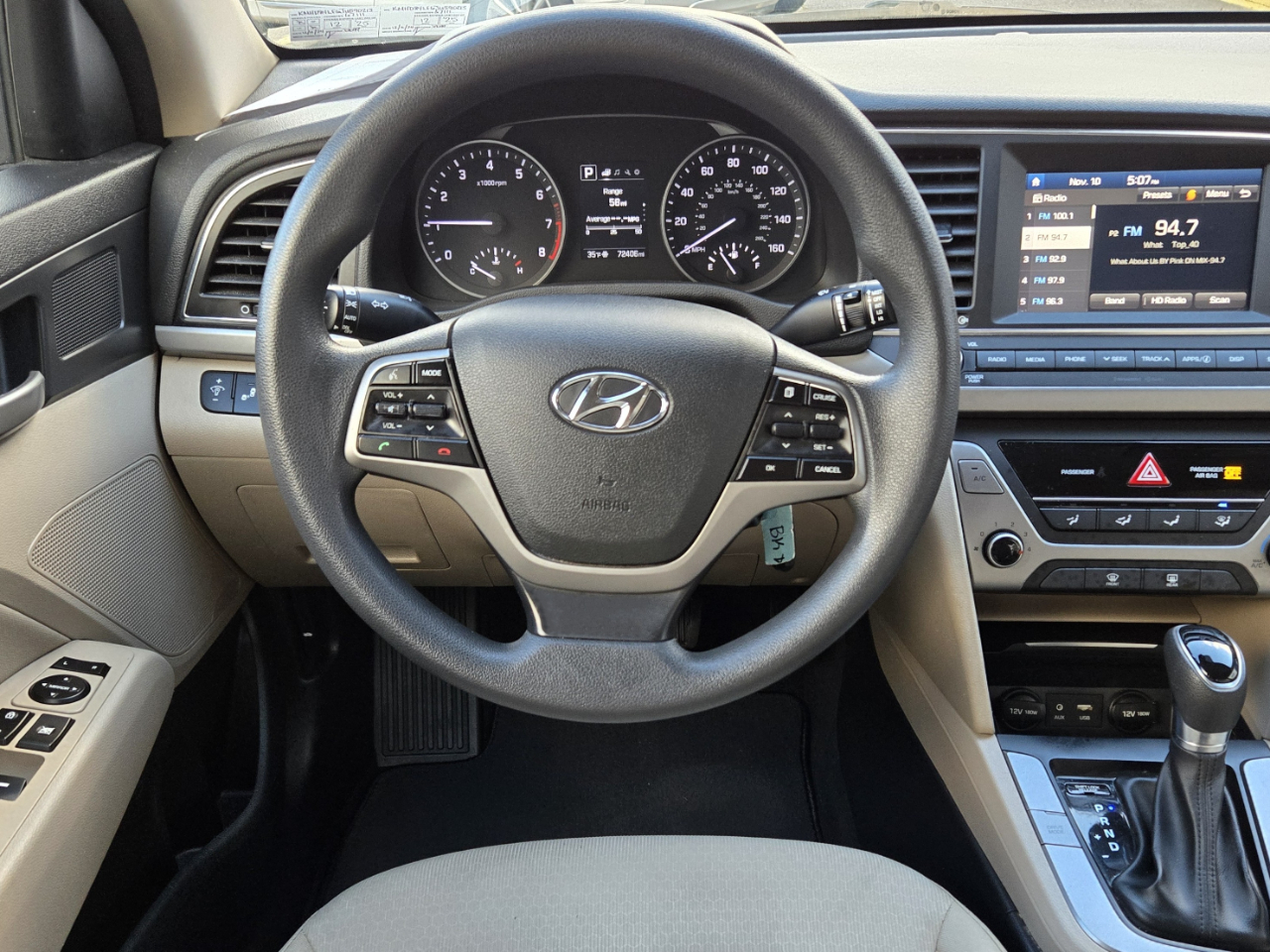 Hyundai Elantra SEL 2018