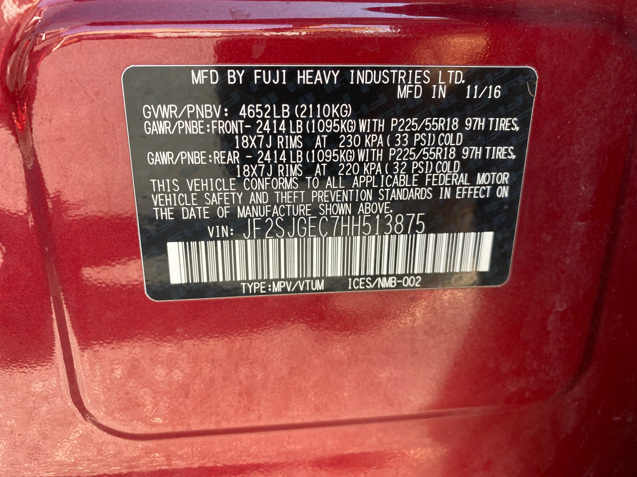 Subaru Forester 2.0XT Premium CVT 2017 Subaru Forester 2.0XT Premium CVT 2017