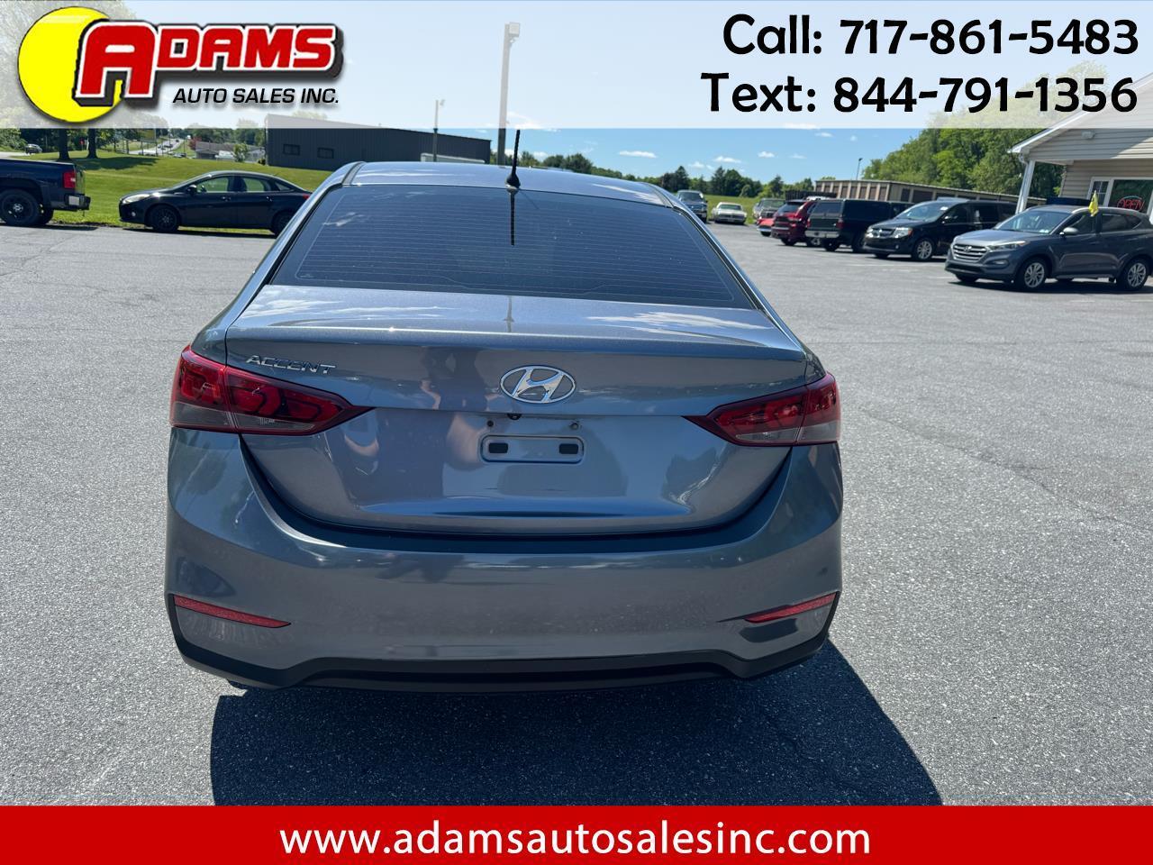 2019 Hyundai Accent SE Sedan Auto