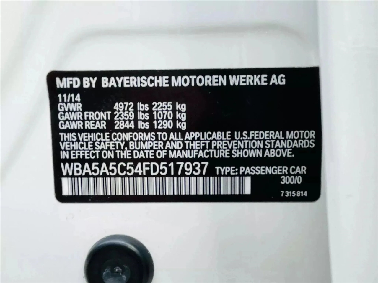 BMW 5-Series 528i 2015