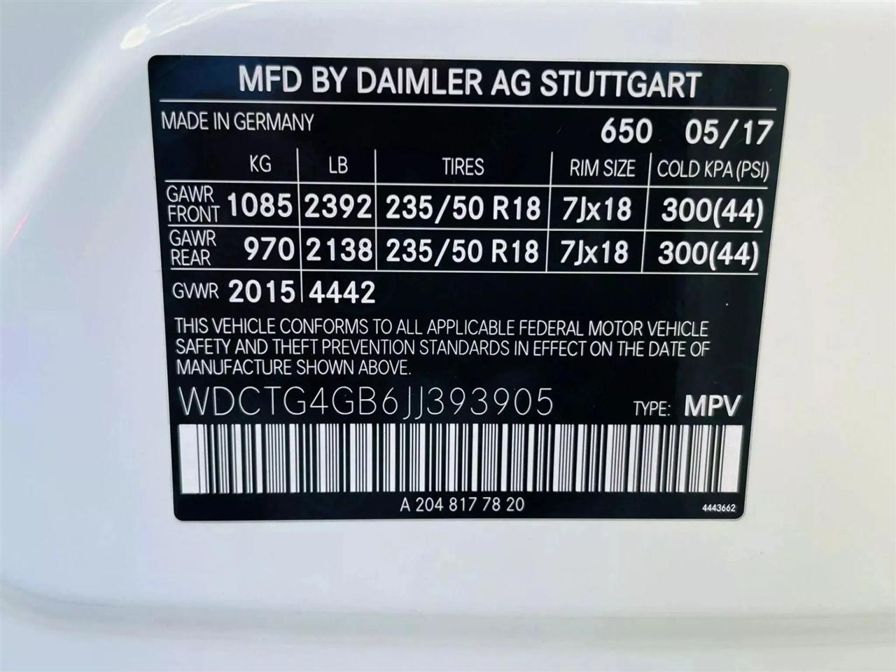 Mercedes-Benz GLA-Class GLA250 4MATIC 2018