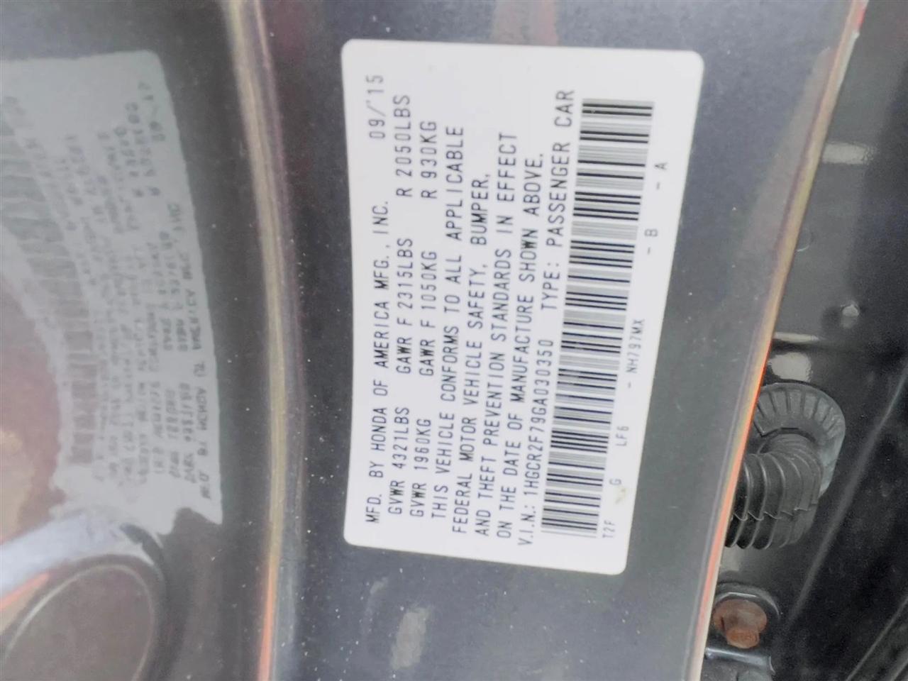 Honda Accord EX Sedan CVT 2016