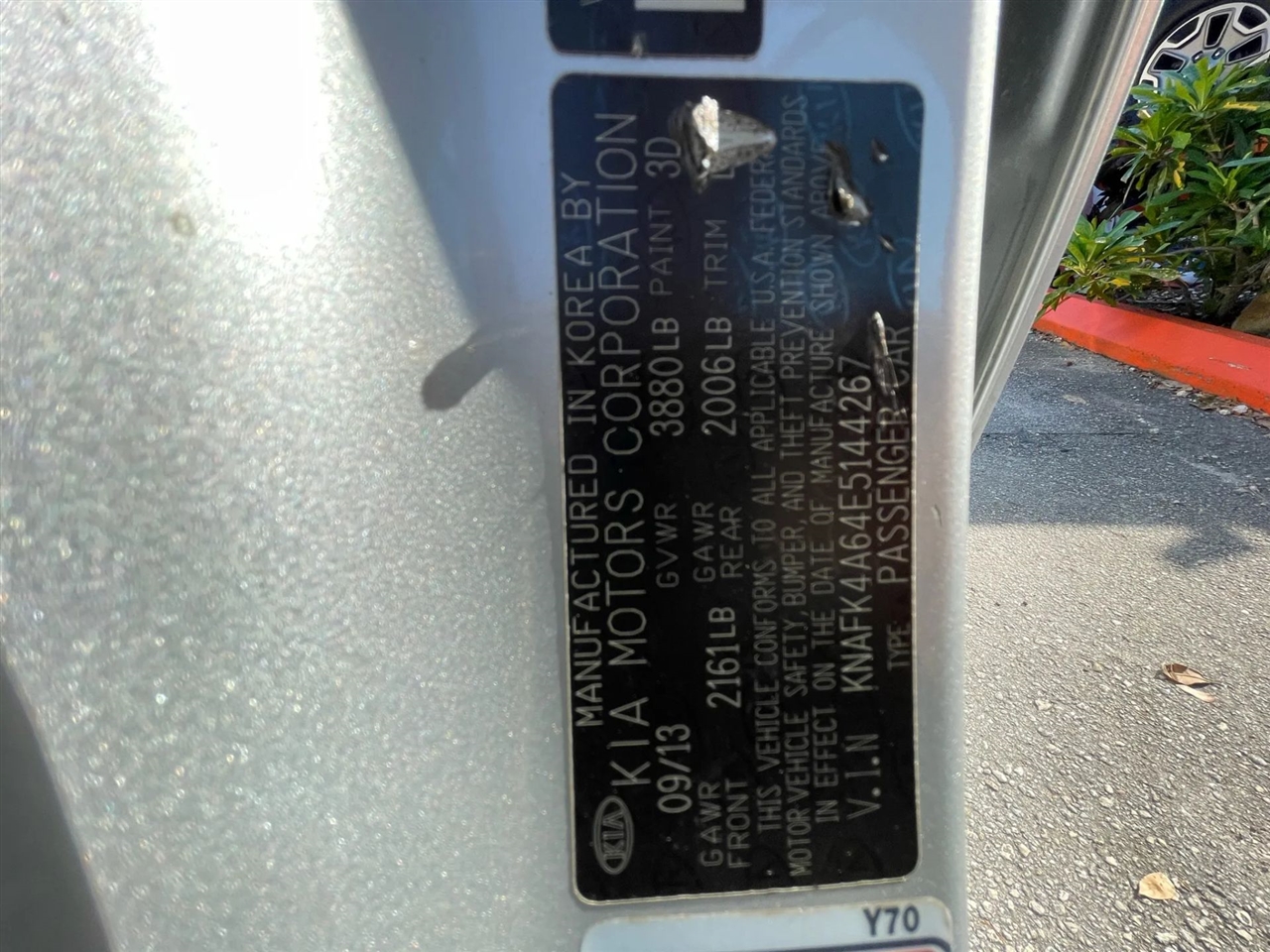 Kia Forte LX A6 2014