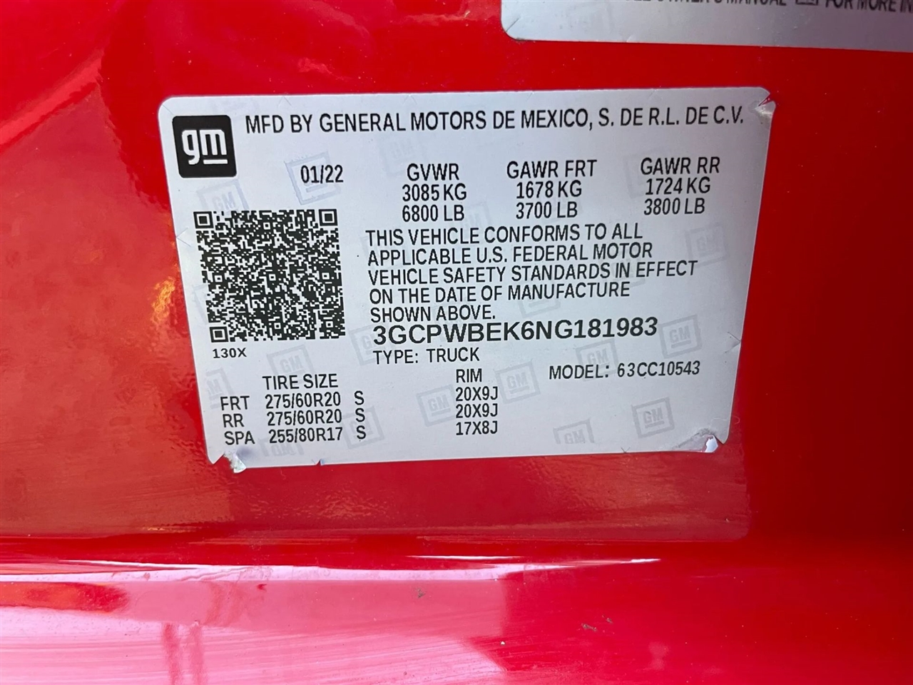 Chevrolet Silverado 1500 Limited Custom Crew Cab Short Box 2WD 2022