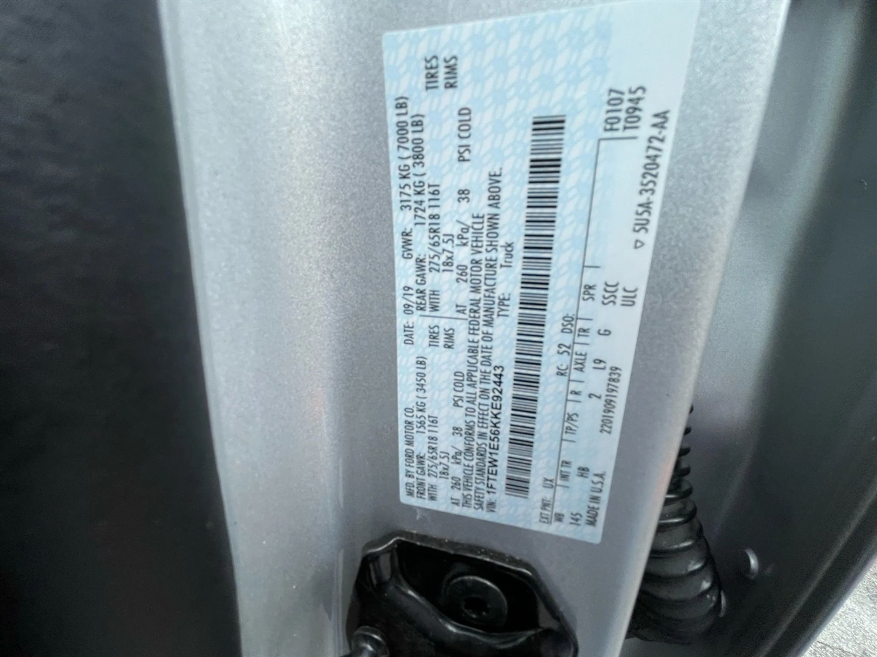 Ford F-150 Lariat SuperCrew 5.5-ft. Bed 4WD 2019