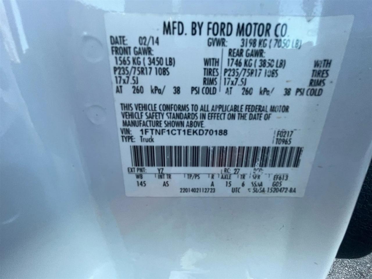 Ford F-150 XL 8-ft. Bed 2WD 2014