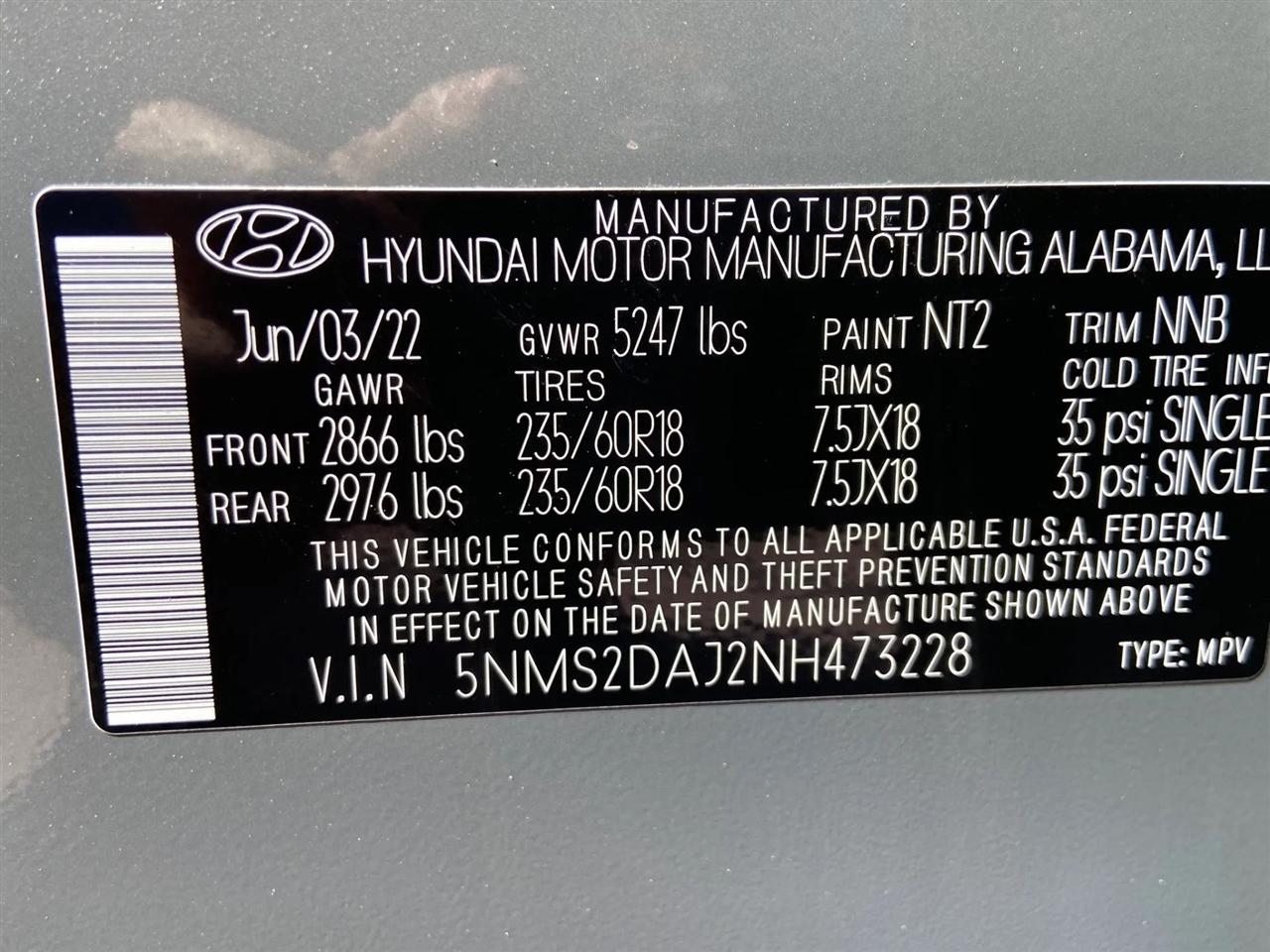 Hyundai Santa Fe SEL AWD 2022