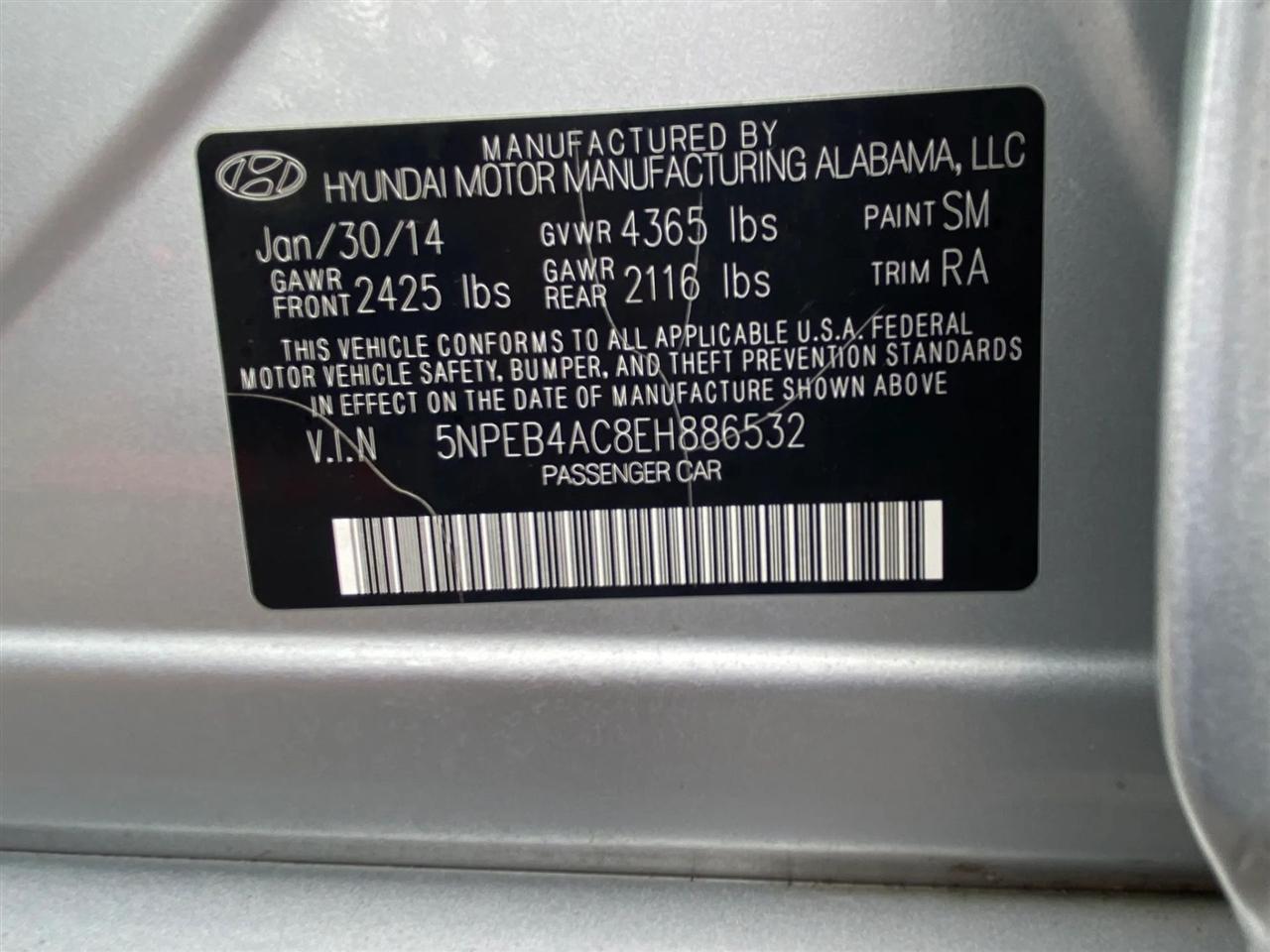 Hyundai Sonata GLS 2014