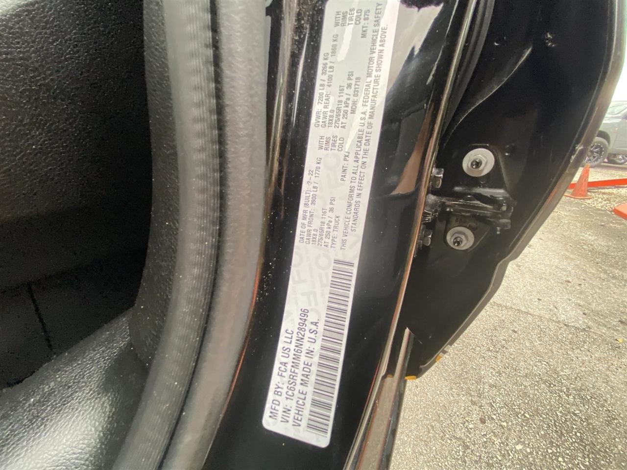 RAM 1500 Big Horn Crew Cab LWB 4WD 2022