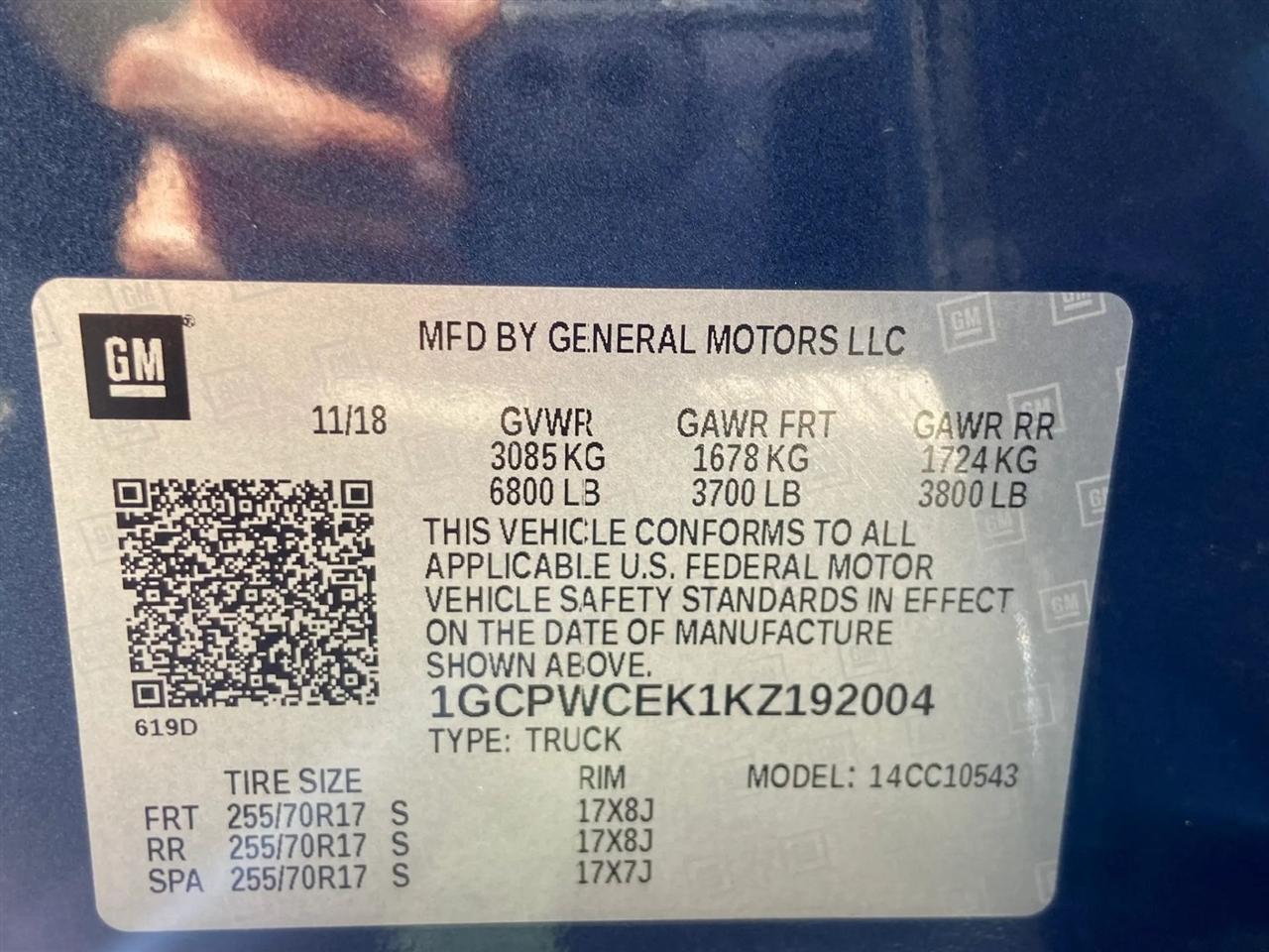 Chevrolet Silverado 1500 LT Crew Cab 2WD 2019