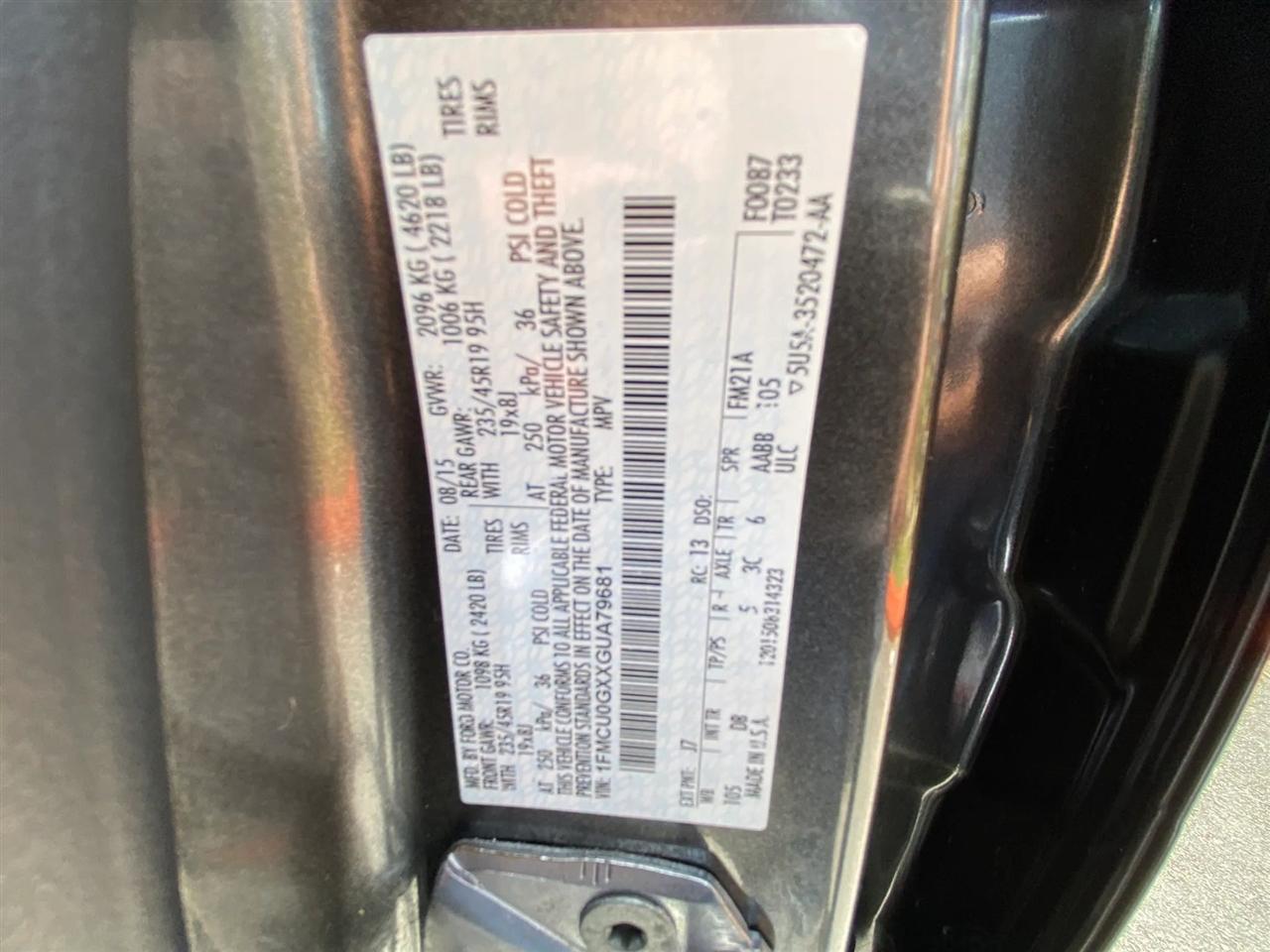 Ford Escape SE FWD 2016