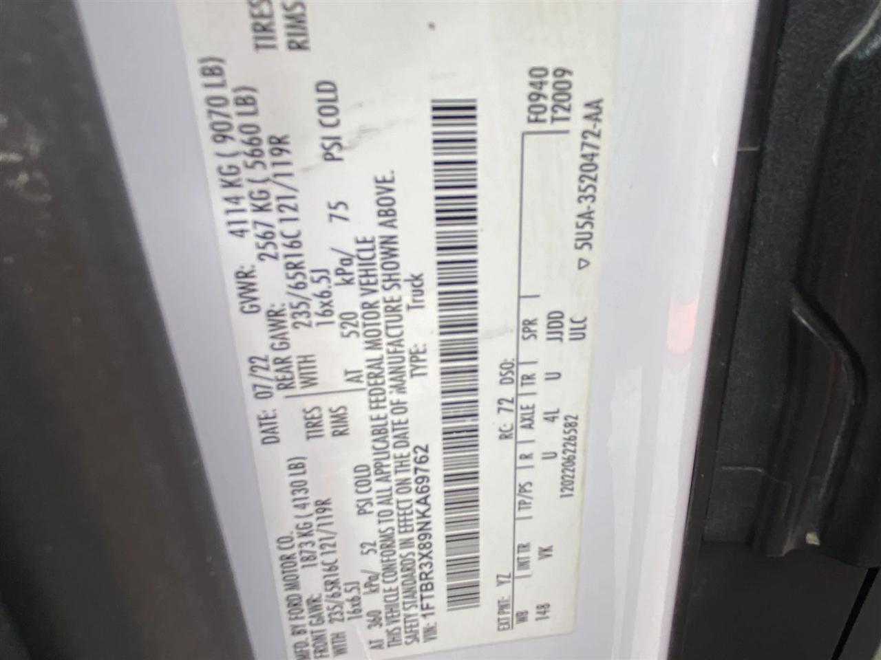 Ford Transit 250 Van High Roof w/Sliding Pass. 148-in. WB EL 2022